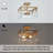 Verya Glass Semi Flush Mount