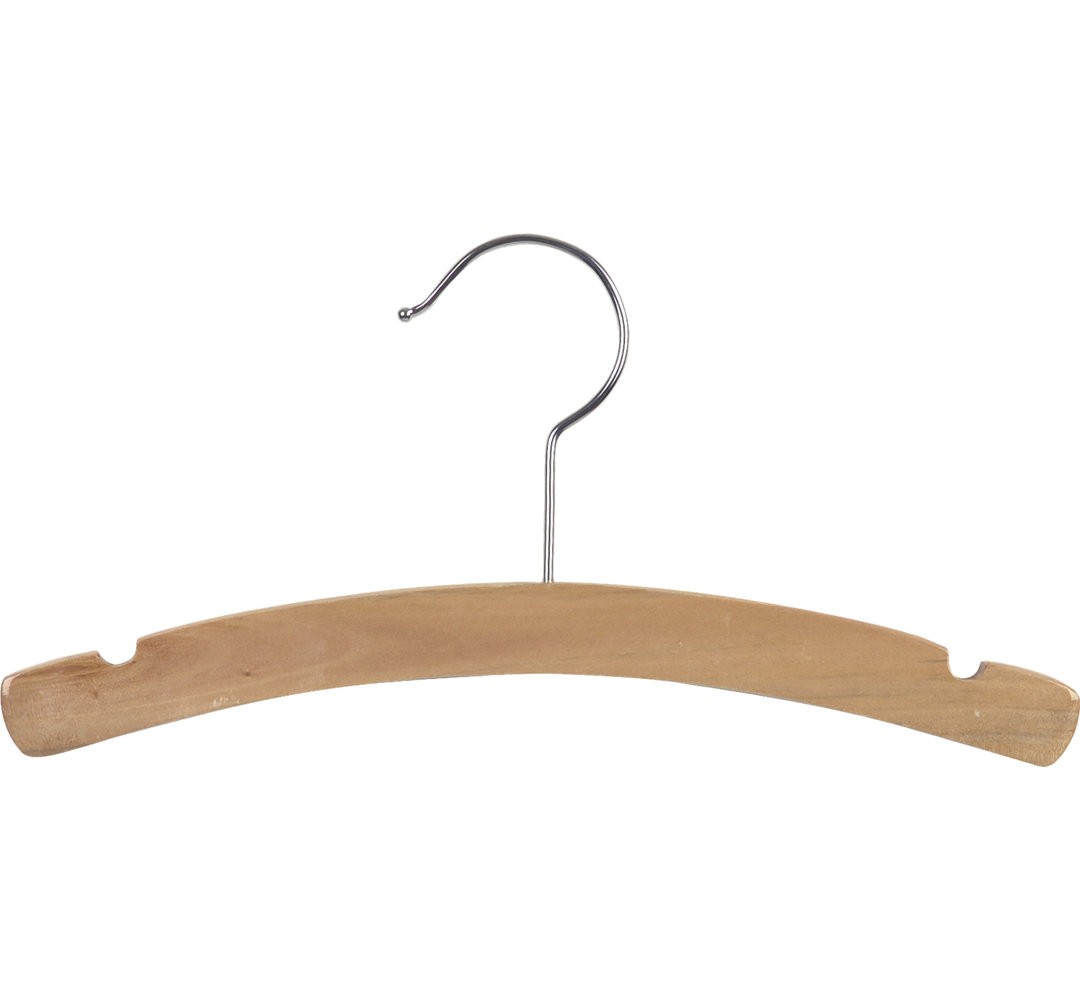 Calhoun Wood Standard Hanger for Dress/Shirt/Sweater (Set of 100) Rebrilliant 