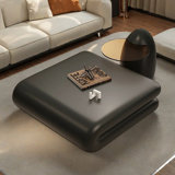 Cream Style Coffee Table with Creative Book Shape