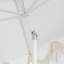 Parasol d'extérieur à frange bohémienne de 9 pi avec manivelle et inclinaison Collins, auvent blanc résistant aux rayons UV, mât blanc-1422570732-1412435110