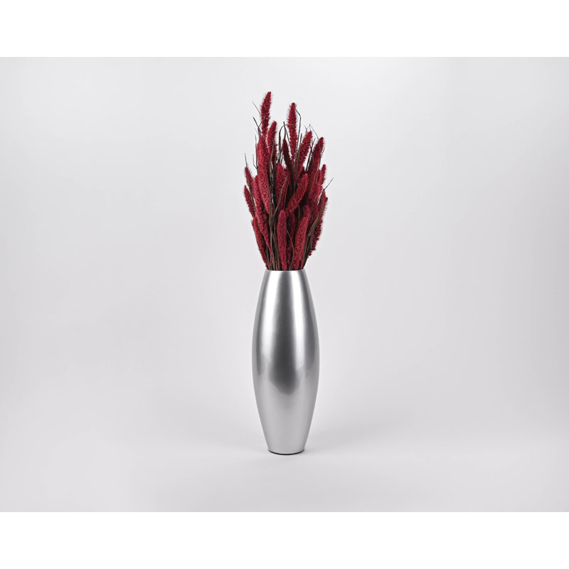Vase de plancher en bambou Kolo, Noir mat, H 27 po x l 9 po x P 9 po