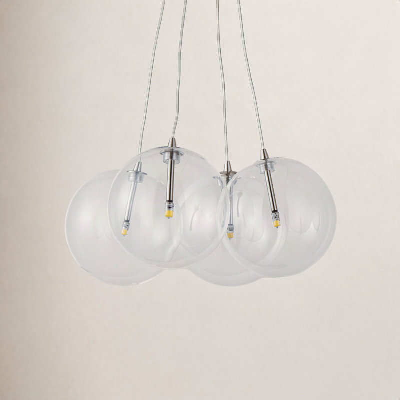 Celica 4 Light Pendant, Satin Nickel
