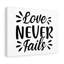 Lover Never Fails - Wrapped Canvas Print-98265954