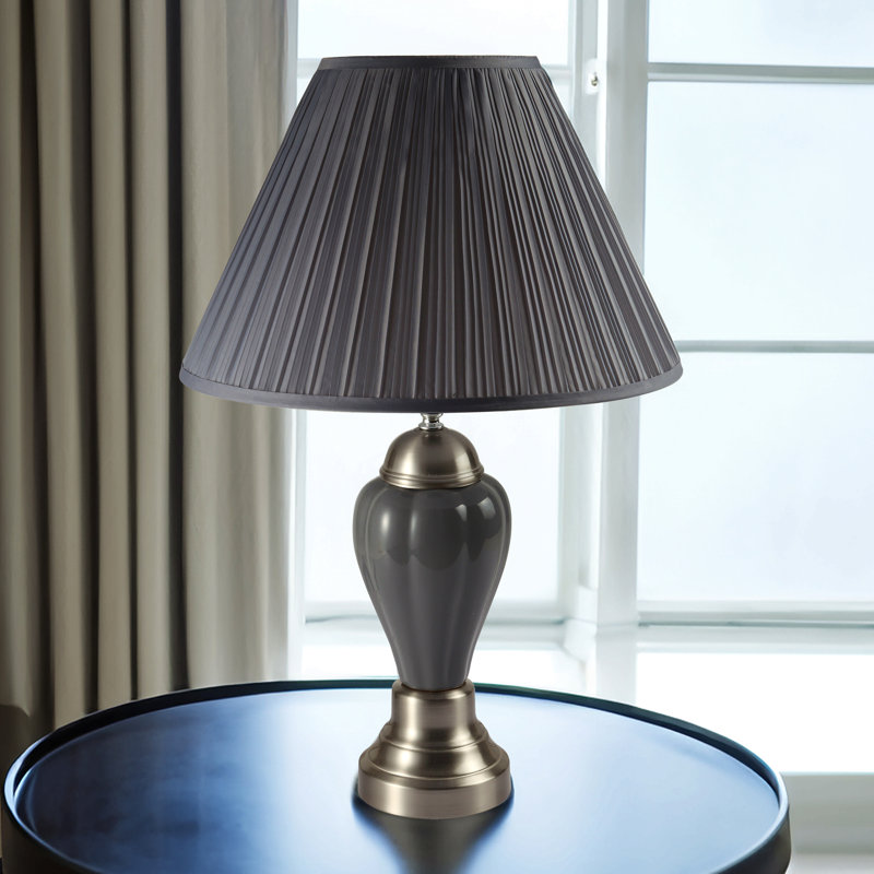 Lampe de table 1pc, Gris, Gris