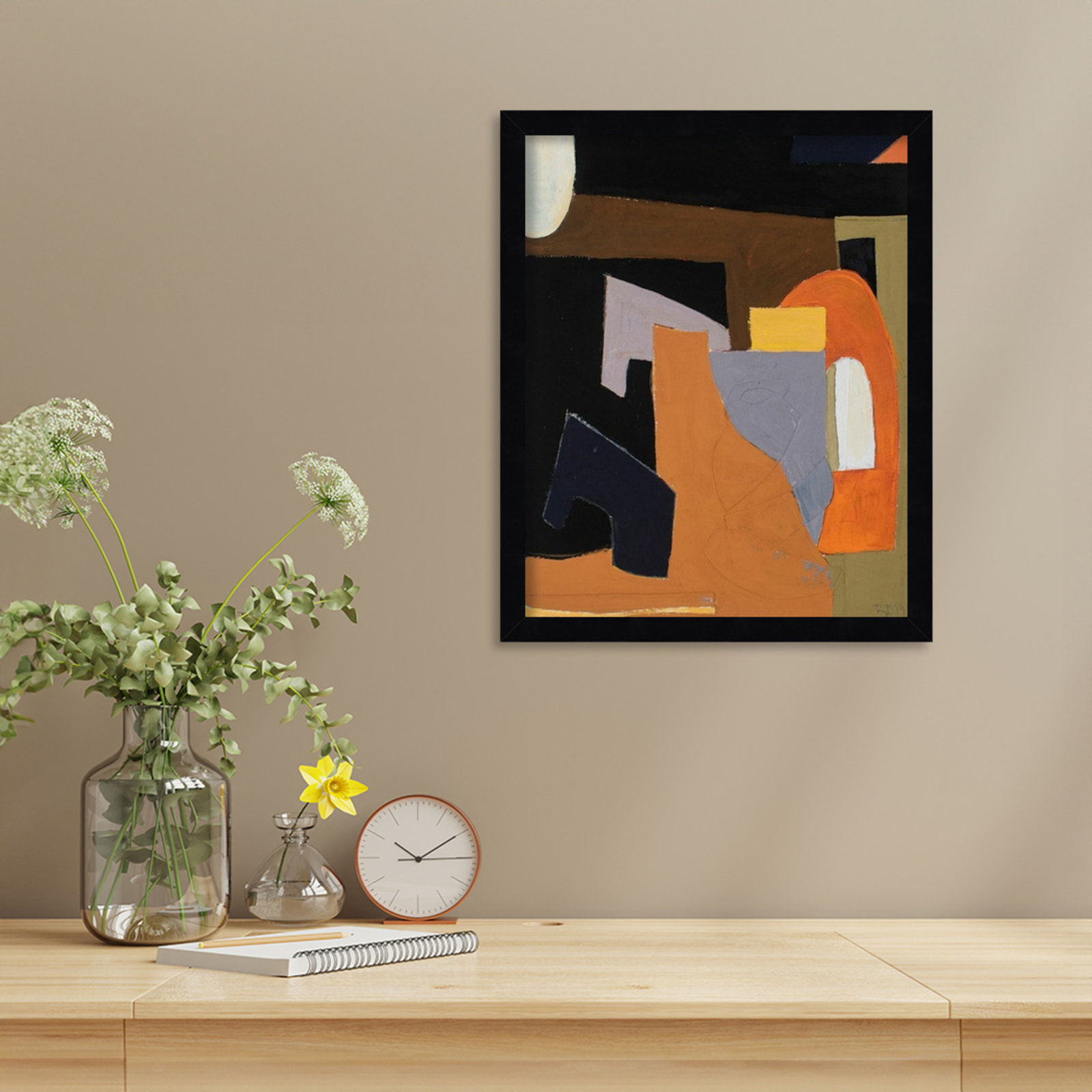 Solano "The Olive Press Room" Print, Black, 17" H x 14" W