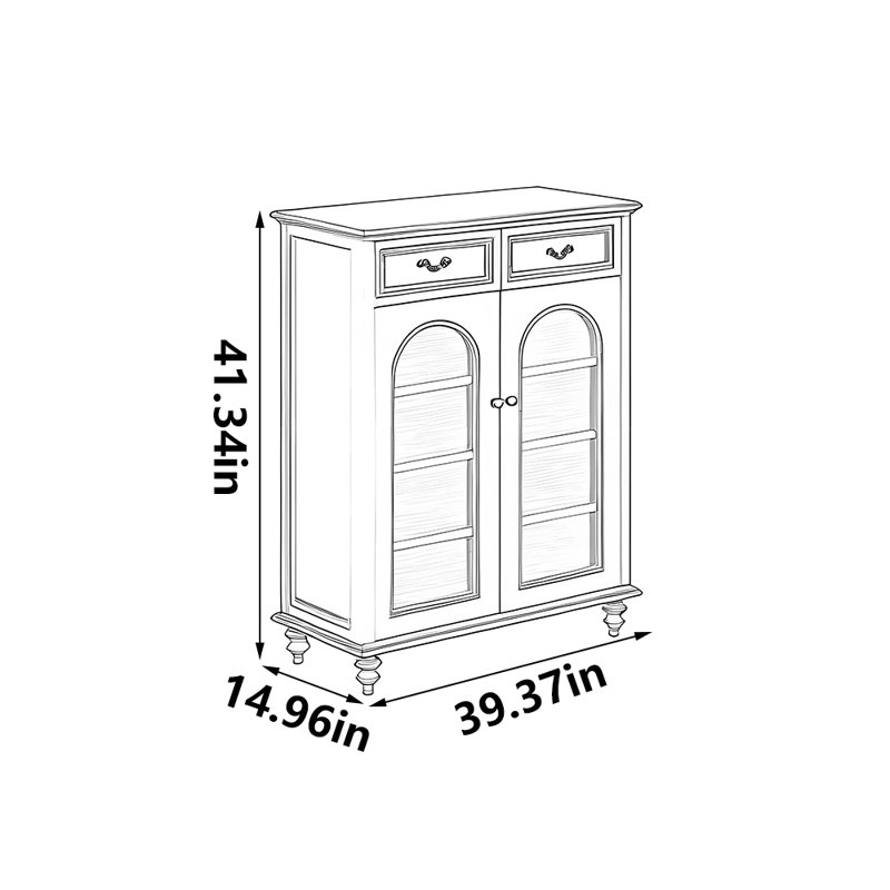 Alberts, 41.34" H x 39.37" W x 14.96" D