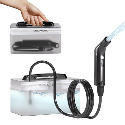 Portable Electric Bidet with 2.3L Water Tank, Rechargeable Handheld Personal Cleaner for Travel & Camping, 2 Spray Modes, 1.2M Extended Hose, IPX5 Waterproof Hygienic Washer