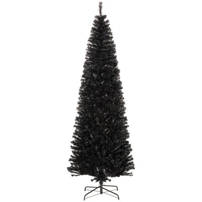 Pencil Christmas Tree, Artificial Christmas Tree Slim Douglas Fir Xmas Tree With Realistic Branches, Halloween Tree