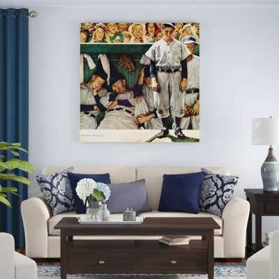 " Dugout " by Norman Rockwell