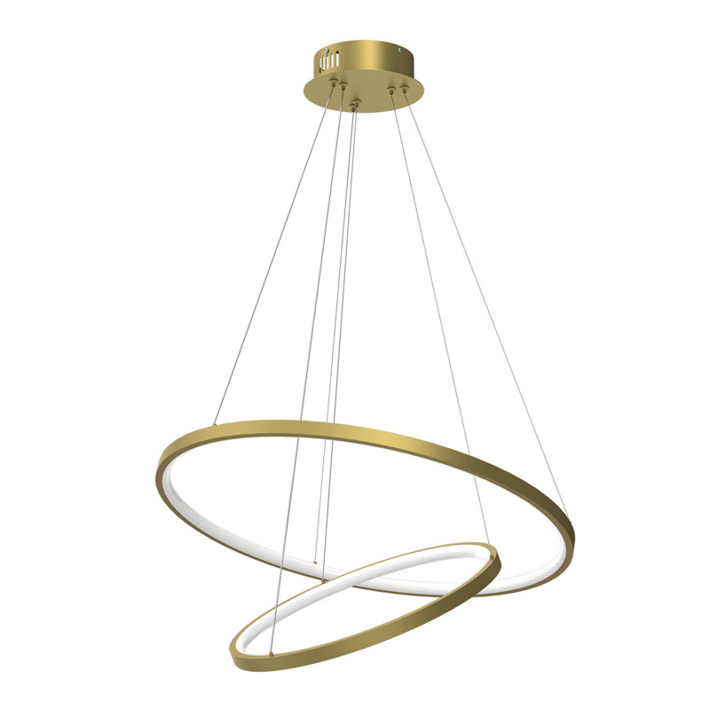 Bradstreet 2 - Light LED Geometric Pendant, Chrome