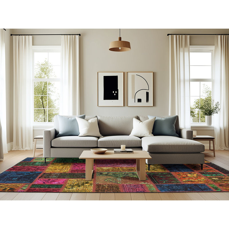 Abstract Indoor Rug, Rectangle 6' x 9'