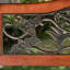 Metal/Solid Wood Outdoor Bench