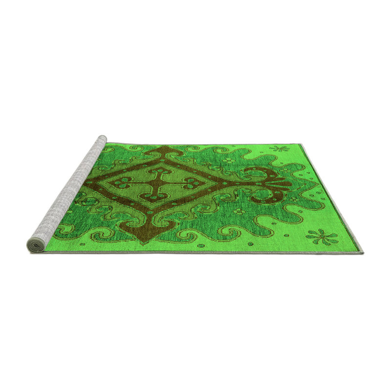 Harender Washable Oriental Indoor Rug, Square 4'
