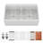 33 Inch White Ceramic Porcelain Double Bowl Farmhouse Sink, Durable and Easy-Clean with Space-Saving Track Design