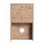 Petites tablettes murales de 12 pouces, 2 contreplaqués, chêne imitation, rangement, rangement moderne, idéal pour la cuisine et les espaces
