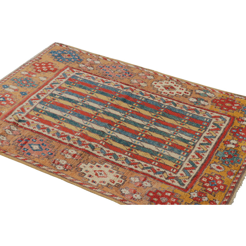 One-of-a-Kind 3'7”x4'11” Hand Knotted Area Rug