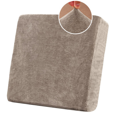 Housses de coussin extensibles antidérapantes en chenille avec fond élastique pour le salon Lavable à la machine