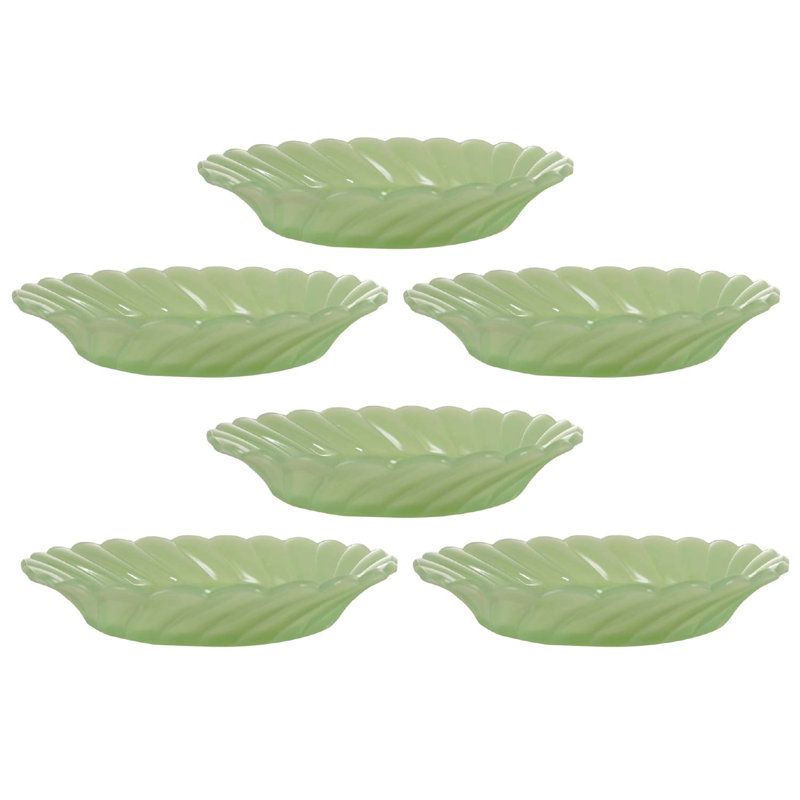Bol à piédestal en verre pressé Verde