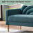 Rainbow-Inspired Linen Upholstered Chaise Lounge with Curved Backrest-1076173660