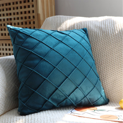(Couvertures seulement) Ensemble de 2 housses de coussins décoratifs en forme de treillis