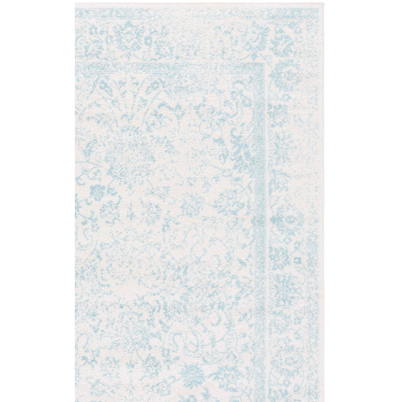 Tapis performance à motif floral Olius, Tapis de couloir 2 pi 6 po x 12 pi