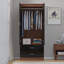 Eva High Gloss 2 Door + 2 Drawer Wardrobe - H: 180cm x D: 47cm x W: 76cm-27474053