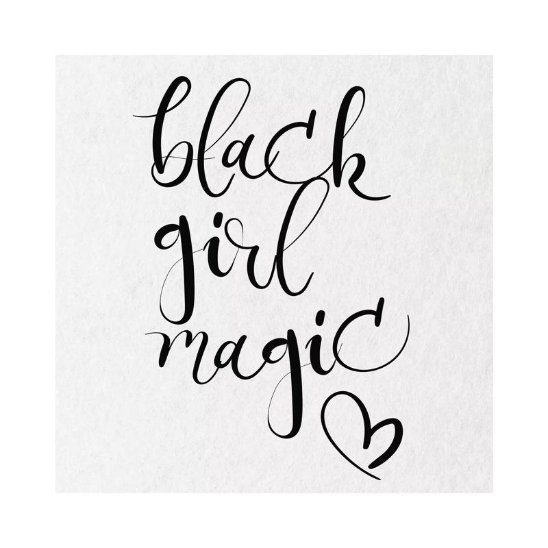 «Black Girl Magic III» par Nikki Chu - impression, H 48 po x l 48 po x P 1,5 po, Toile tendue