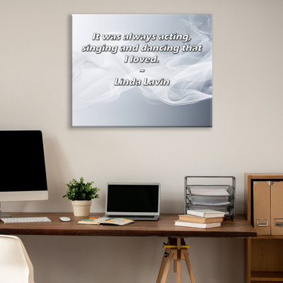 Trinx Gallery Wrapped Canvas By Linda Lavin: "It was always acting, singing and dancing that