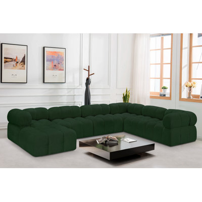 Hise 136" Upholstered Sectional