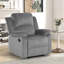 Ensemble de salon inclinable manuel en microfibre 2 pièces Llanos avec fauteuil inclinable et canapé élégant-100759274