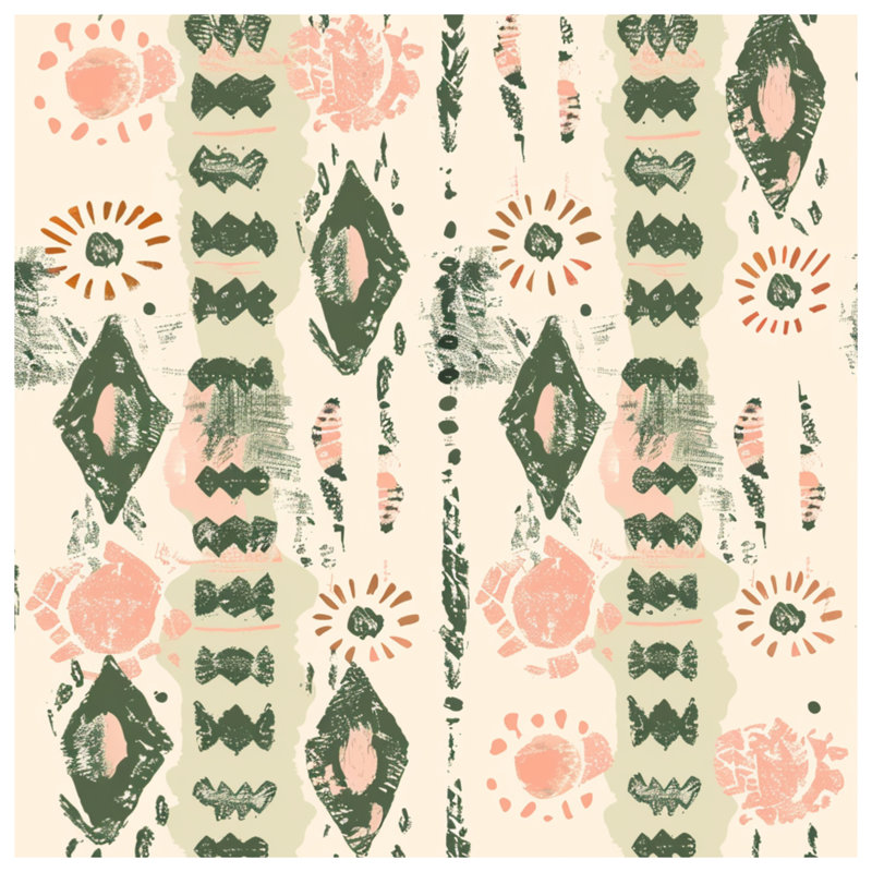 Abstract Tribal Pattern Blankets, 50in W x 60in H