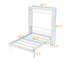 Lit escamotable en bois avec bureau-865107394