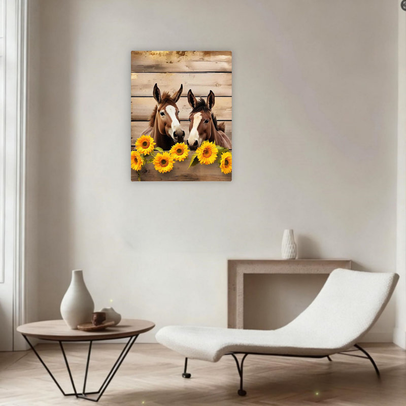 Drôle d'âne non encadré, art mural 24 po x 36 po