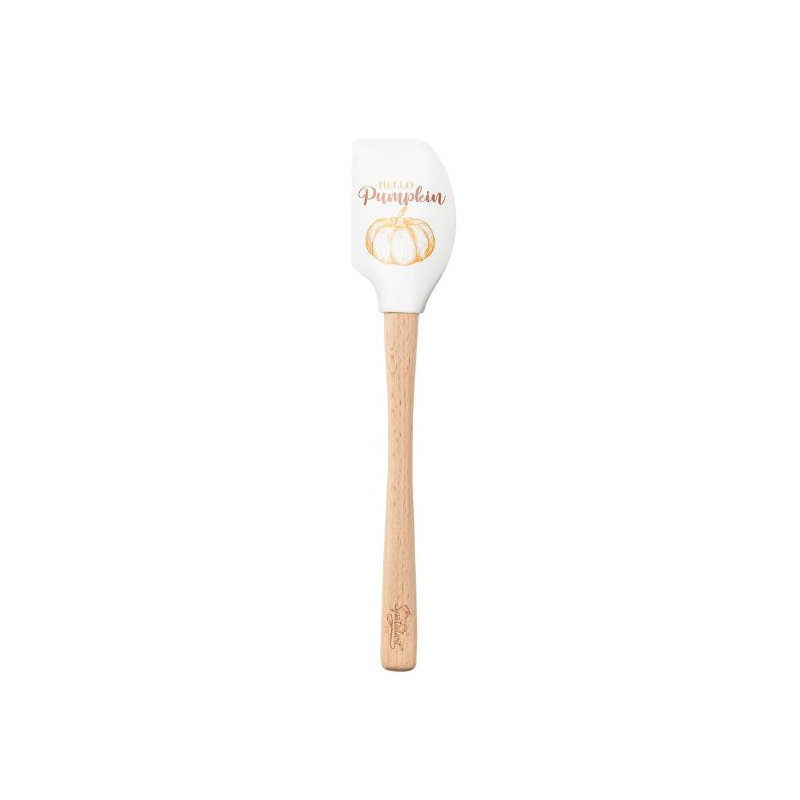 Spatulart Hello Pumpkin Wood Handled Spatula