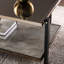 Table de couloir spacieuse avec miroir - Cadre élégant avec finition champagne