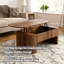 Lift Top Pedestal Coffee Table with Storage