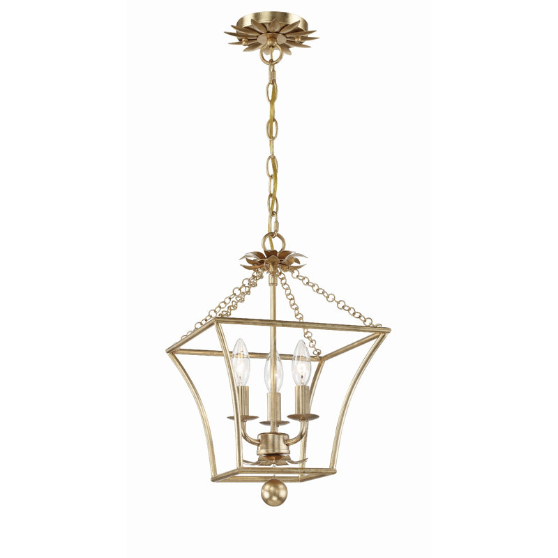 Muliphen 3 11" Chandelier, Gold