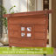 Niche pour chien en bois massif, conception exquise pour les petits animaux