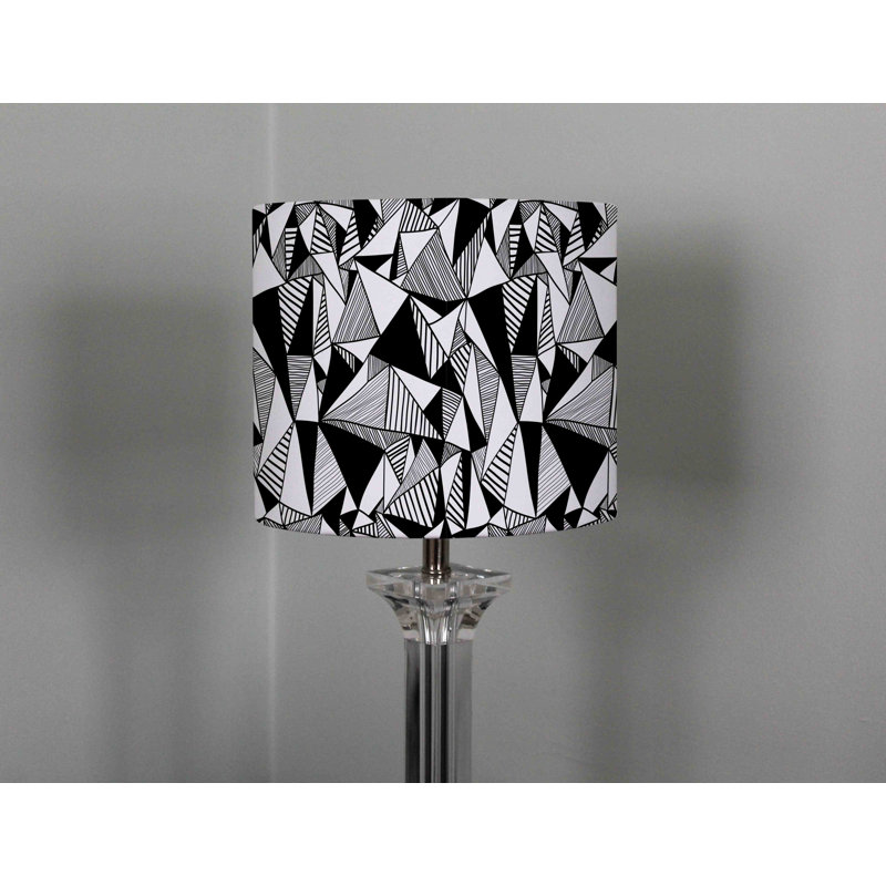 Cotton Drum Lamp Shade ( Uno ), 22cm H x 25cm W x 25cm D