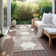 Malek Indoor/Outdoor Area Rug with Non-Slip Backing