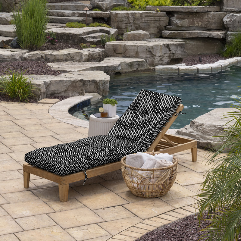 Coussin de chaise d'extérieur touffeté ARDEN, Demi Geo