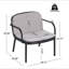 Fauteuil club d'extérieur en polypropylène Luna, ensemble de 2-2049244661-2049244660