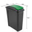 4x Plastic 25 Litre Swing Top Recycling Slimline Bin & Lids