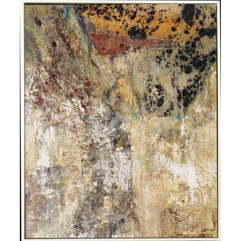 The Giving Tree II Painting, White Framed
