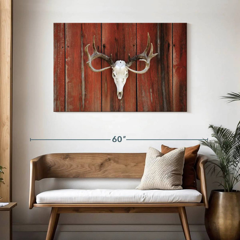Kerner Deer Skull Western, 30" H x 45" W