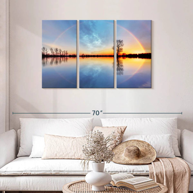 Kerrick Sunset Rainbow Reflection, 28" H x 45" W