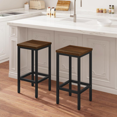Michealla Bar Stool with Iron Frame