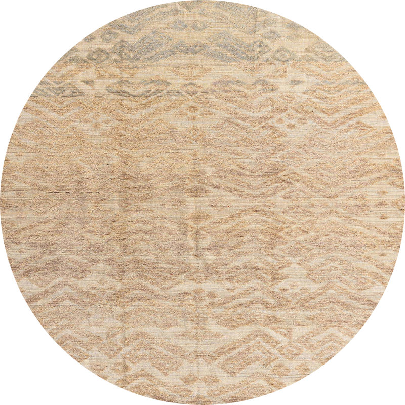 Abstract Indoor Rug, Round 5'