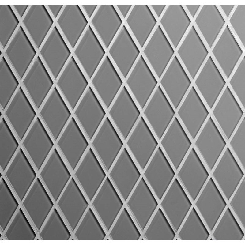 Carreau de mosaïque en verre à bord droit 1 "x 2" Quality Value Series, Gris foncé