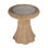 Flora Rattan Scalloped End Table